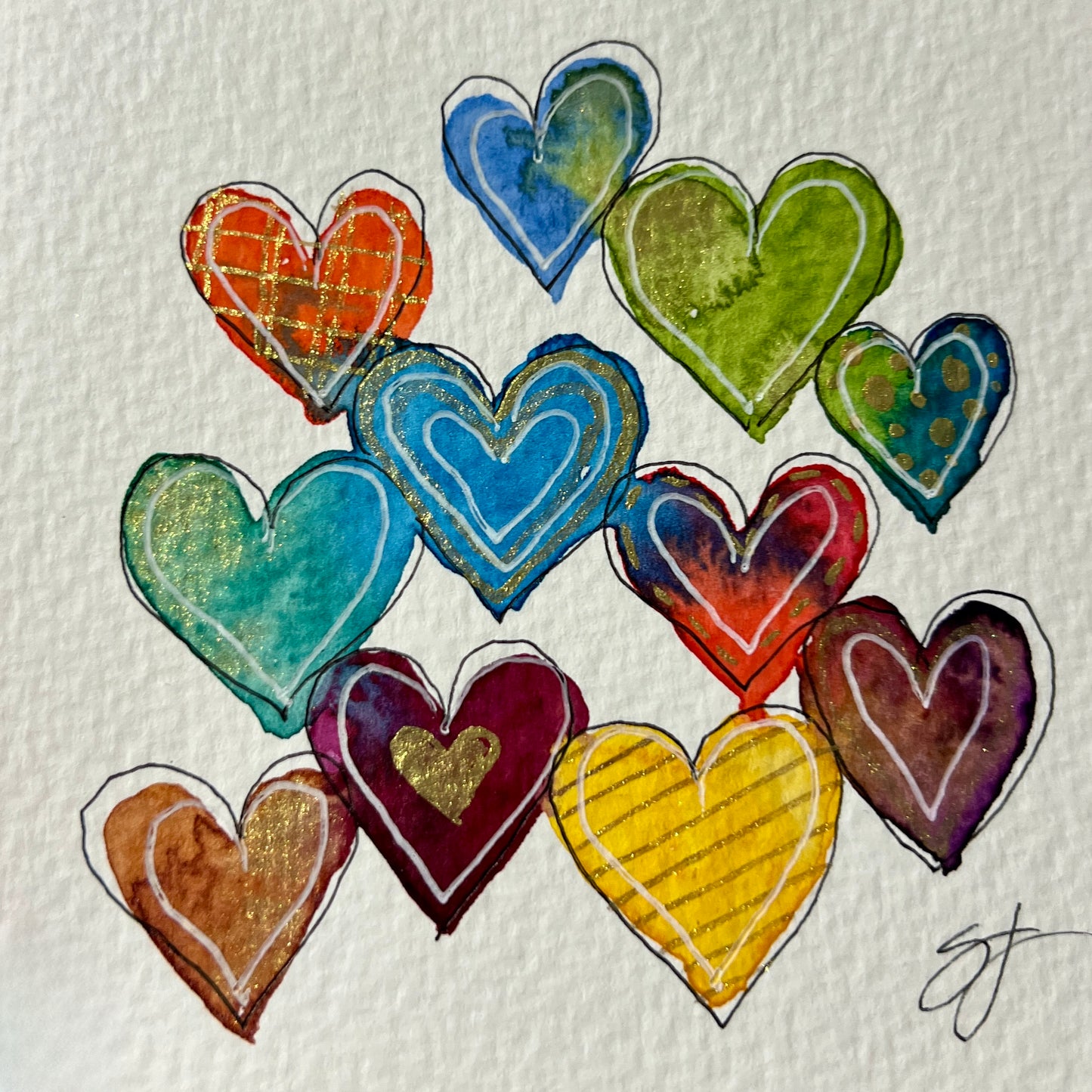 💗Bleeding Hearts — A Watercolor Experience Where Color Touches Color