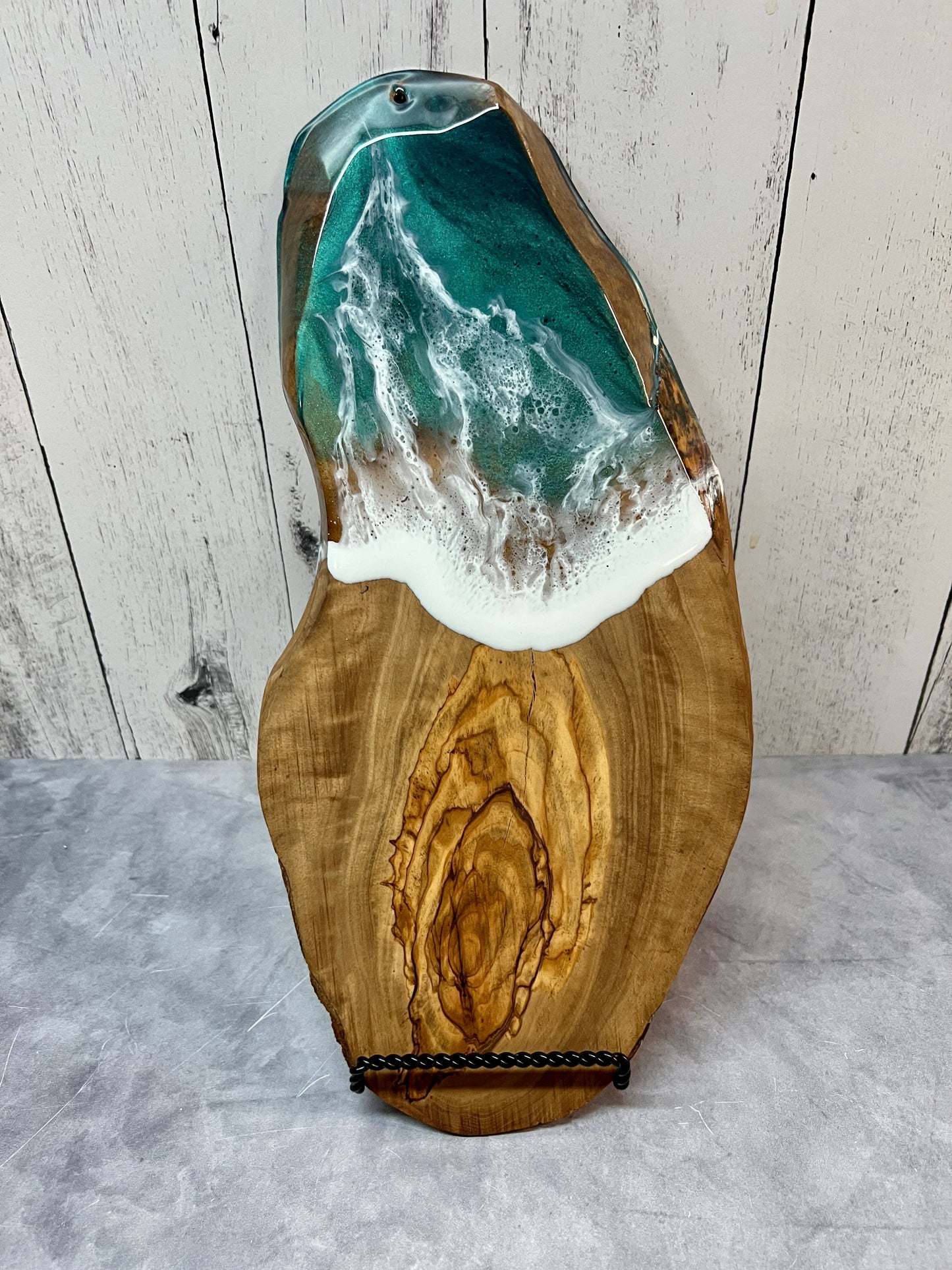 Coastal - Olive Wood Charcuterie Board - 10”-12” - Mediterranean Sea