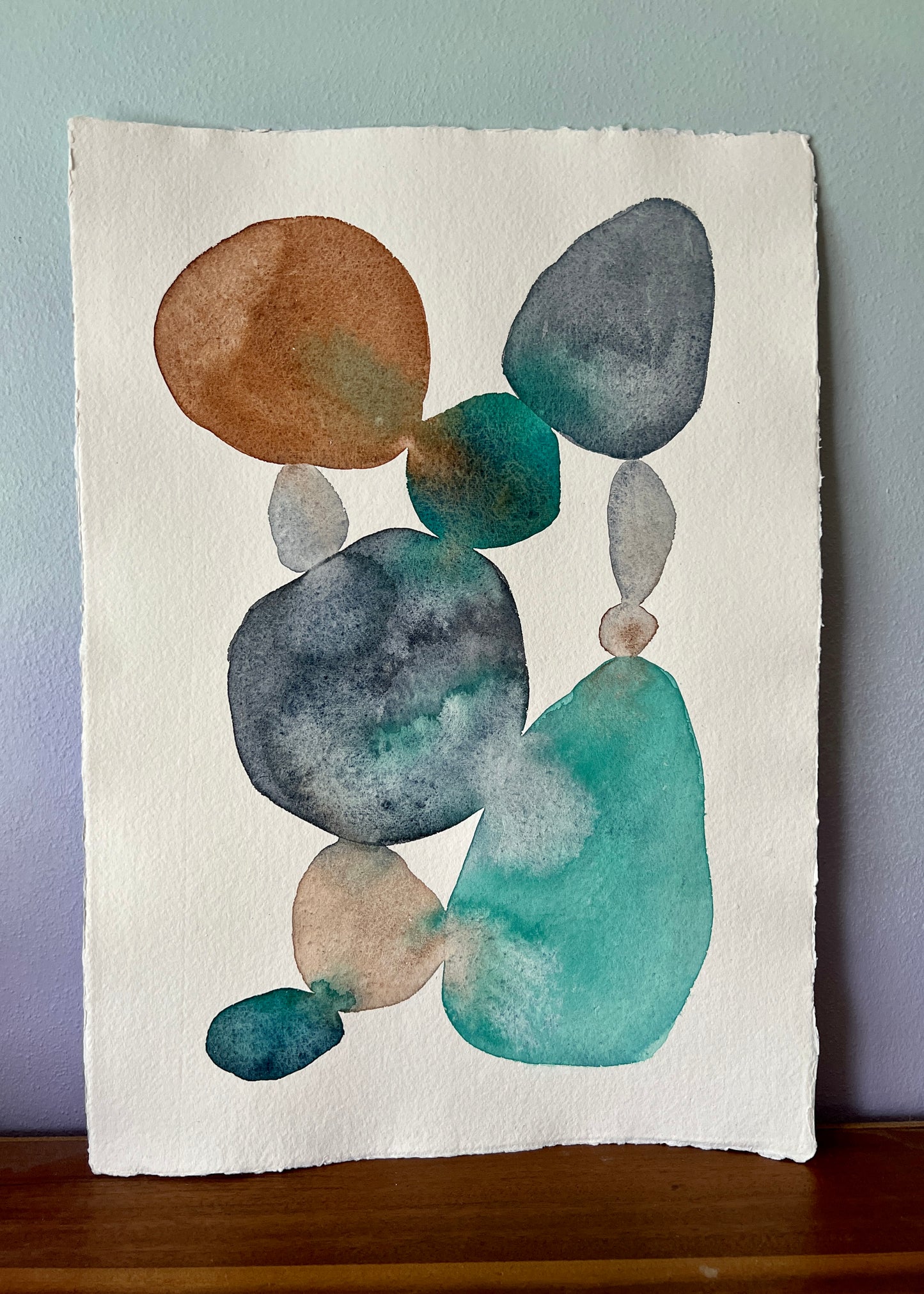 🪨Stacked Stones — A Watercolor Exploration