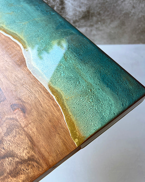 "Lake House" Resin Finished Serving Board