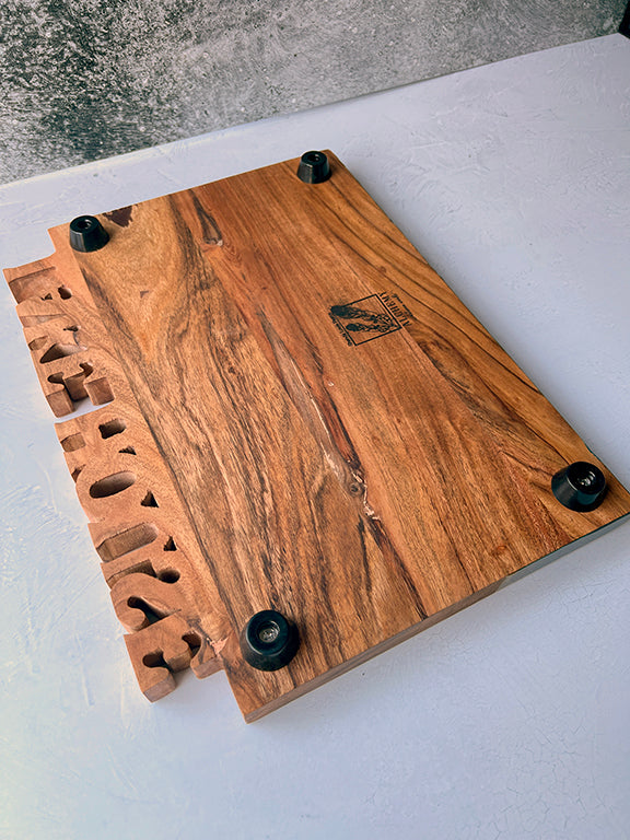 "Lake House" Resin Finished Serving Board