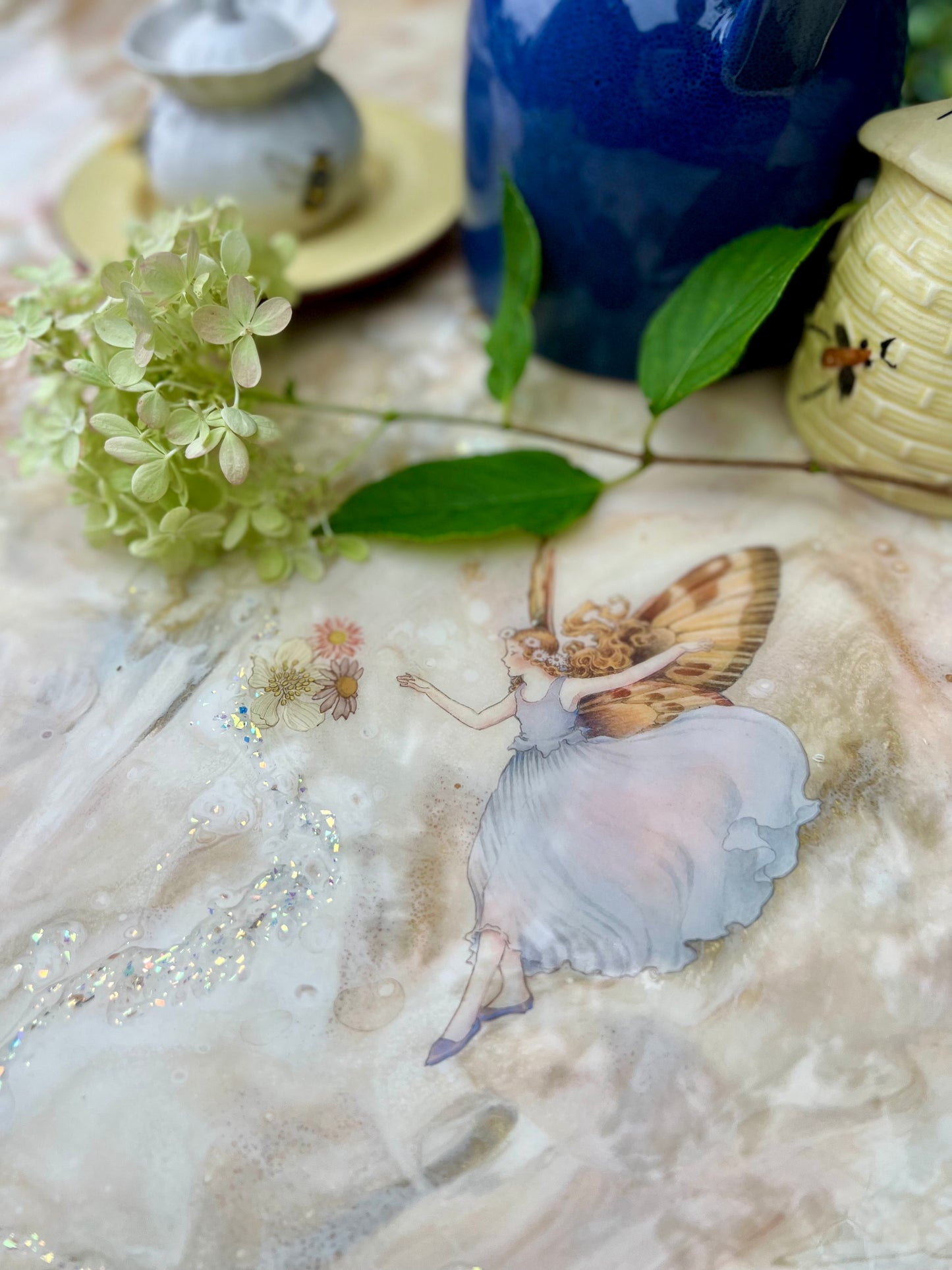 *SOLD*  Pink Fantasy Marble - Faerie Desk